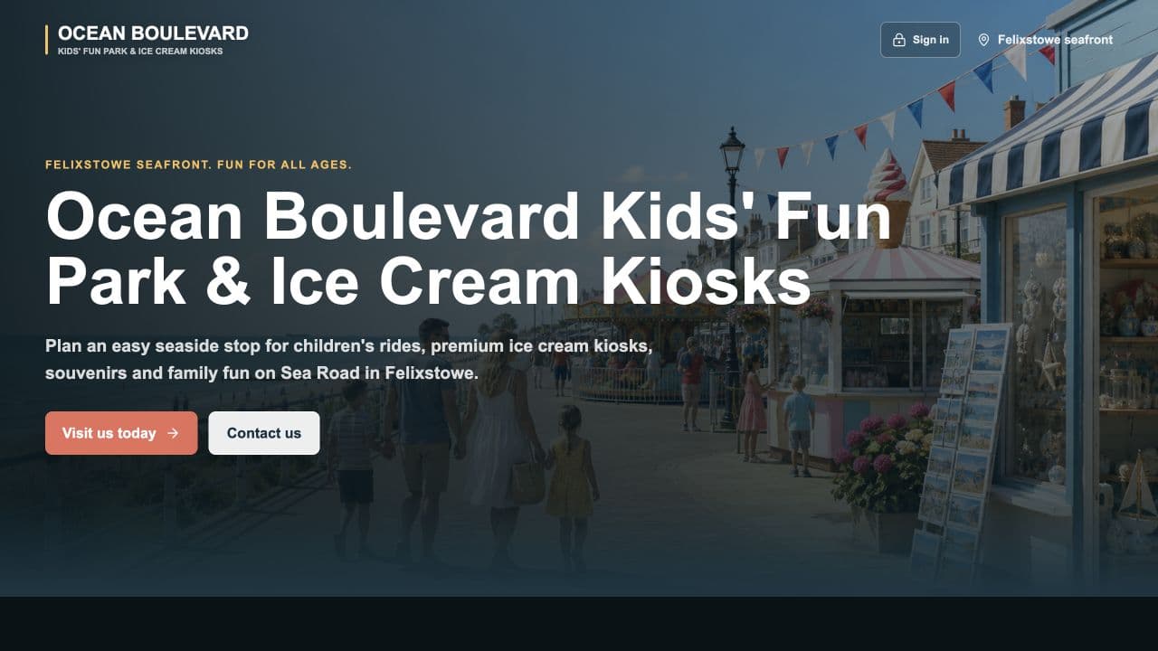 Ocean Boulevard public website